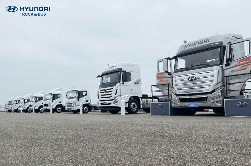 the Xcient heavy truck