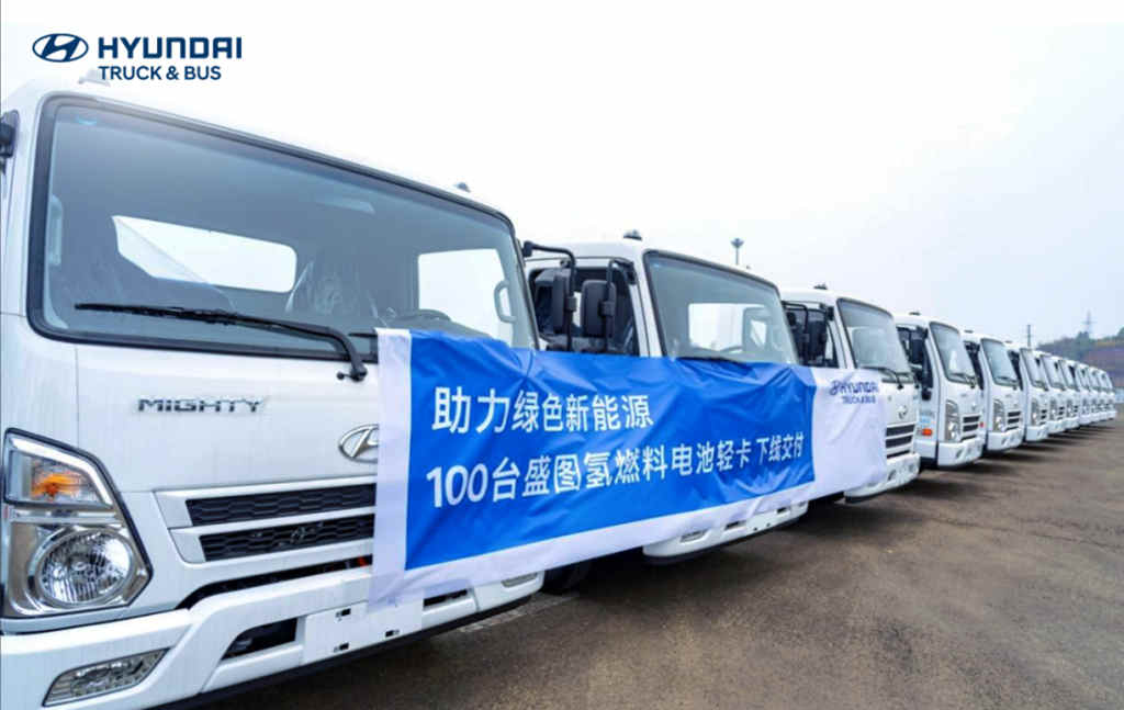 Mighty hydrogen fuel cell light trucks