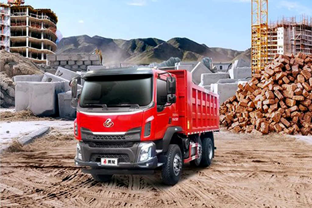 The Chenglong M3 6×2R dump truck is a versatile powerhouse in construction, capable of hauling heavy loads quickly and comfortably