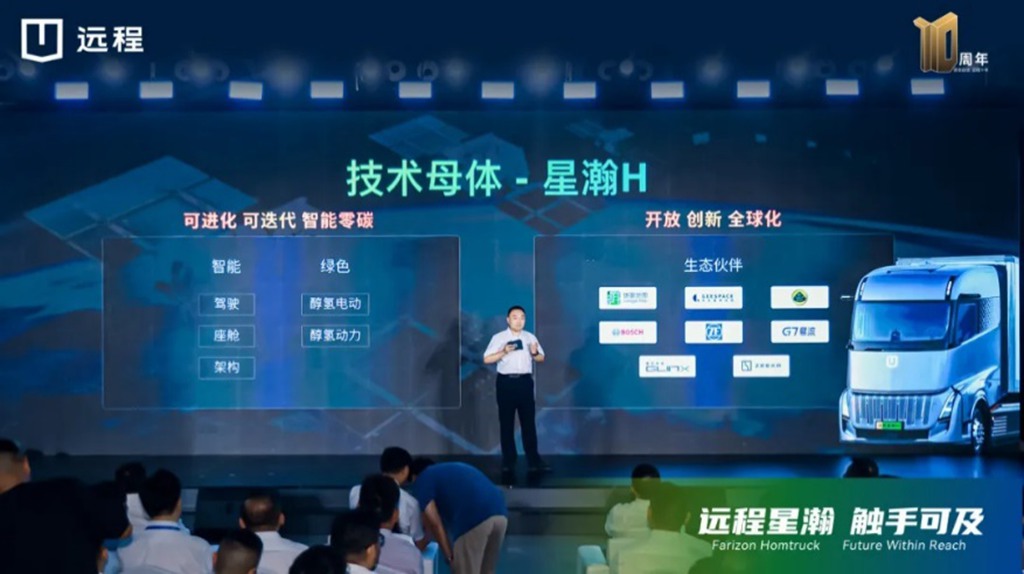 The Farizon Xinghan H methanol-hydrogen electric tractors were officially launched
