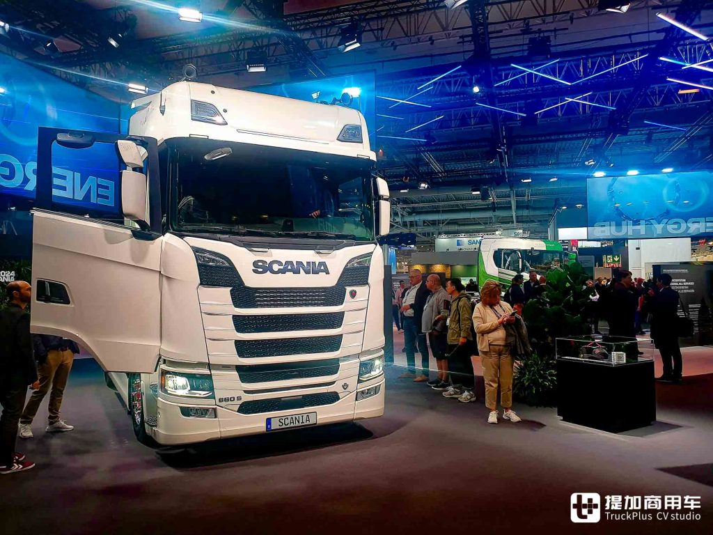 2024IAA: V8 Engine, Natural Gas + Super Power Showcase, Expansion of Electric Models, Scania Indoor Exhibit Interpretatio