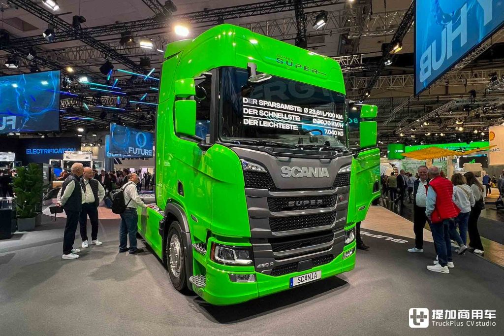 2024IAA: V8 Engine, Natural Gas + Super Power Showcase, Expansion of Electric Models, Scania Indoor Exhibit Interpretatio