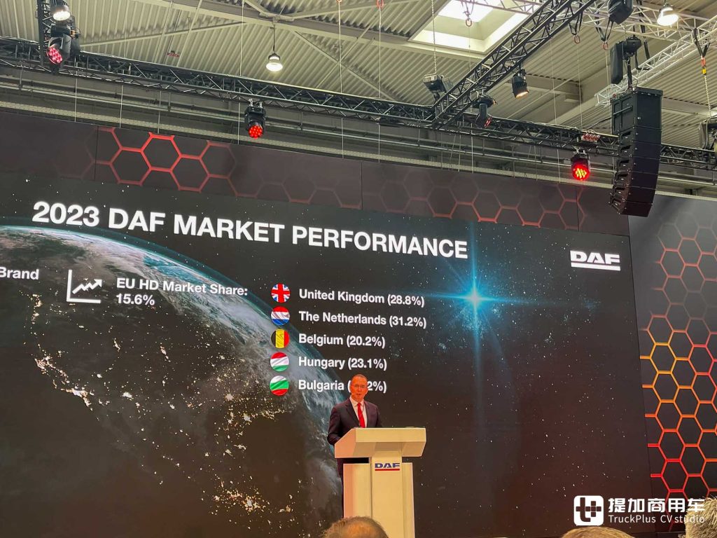 2024IAA: Introduction of the Miller Cycle Diesel Engine, Full Range of Diesel Models Exhibited, DAF Exhibit Interpretation from the Netherlands
