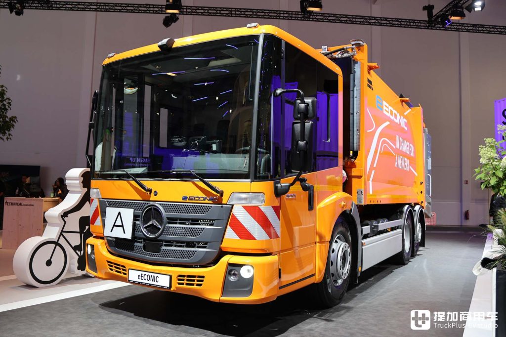 2024IAA: Pioneer in Low-Entry Trucks, Mercedes eEconic 300 Fully Electric Model On-Site