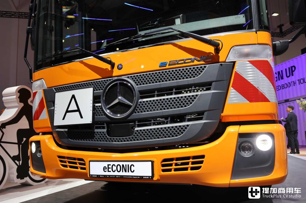 2024IAA: Pioneer in Low-Entry Trucks, Mercedes eEconic 300 Fully Electric Model On-Site
