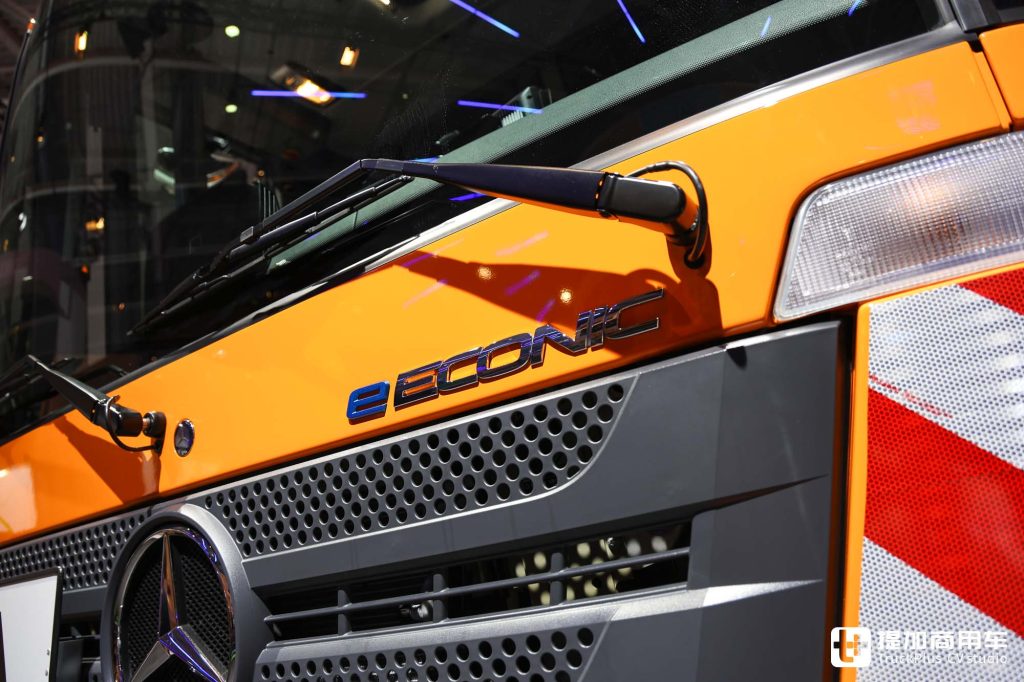 2024IAA: Pioneer in Low-Entry Trucks, Mercedes eEconic 300 Fully Electric Model On-Site