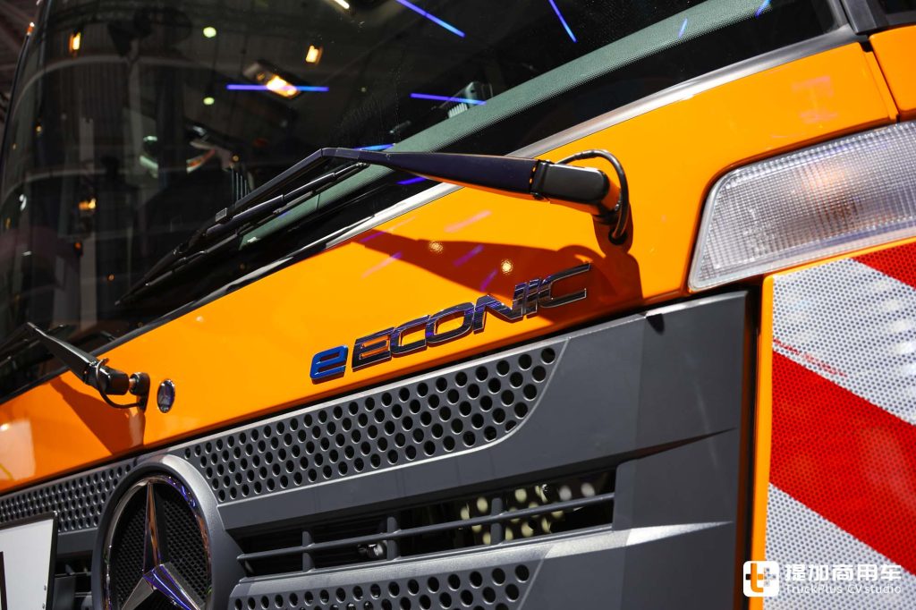 2024IAA: Pioneer in Low-Entry Trucks, Mercedes eEconic 300 Fully Electric Model On-Site