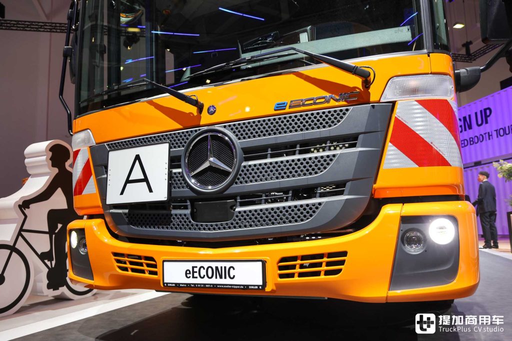 2024IAA: Pioneer in Low-Entry Trucks, Mercedes eEconic 300 Fully Electric Model On-Site