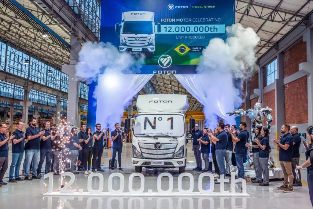 FOTON’s 12 Millionth Vehicle Rolls Off Line, Brazil Plant’s Inaugural Vehicle Launches Global Expansion Chapter